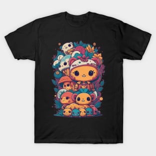 Kawaii Dreams - Where Cute Characters Roam T-Shirt